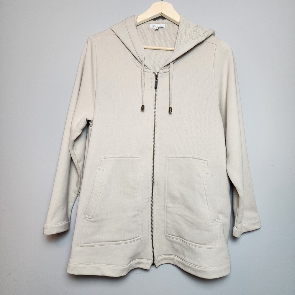 Habitat Textured Full-Zip Hoodie Medium